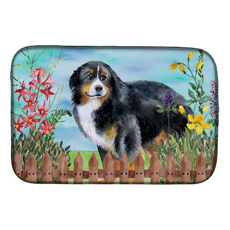 Carolines Treasures Carolines Treasures CK1207DDM Bernese Mountain Dog Spring Dish Drying Mat CK1207DDM